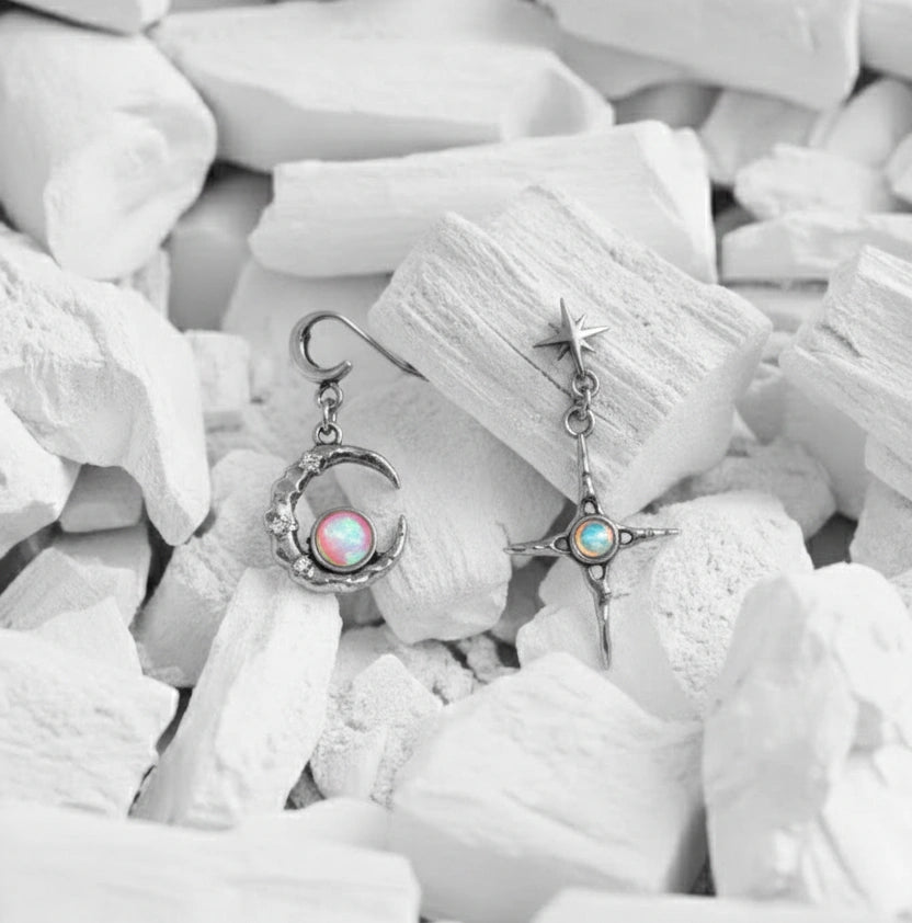 Ay ve Yıldız Küpe